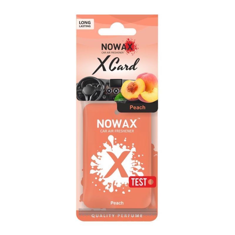 Ароматизатор для авто NOWAX X CARD с ароматом персика 6 г (NX07802)