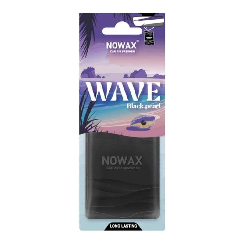 Пластиковый ароматизатор для авто Nowax Wave Black Pearl для воздуха в салоне машины (NX07782)