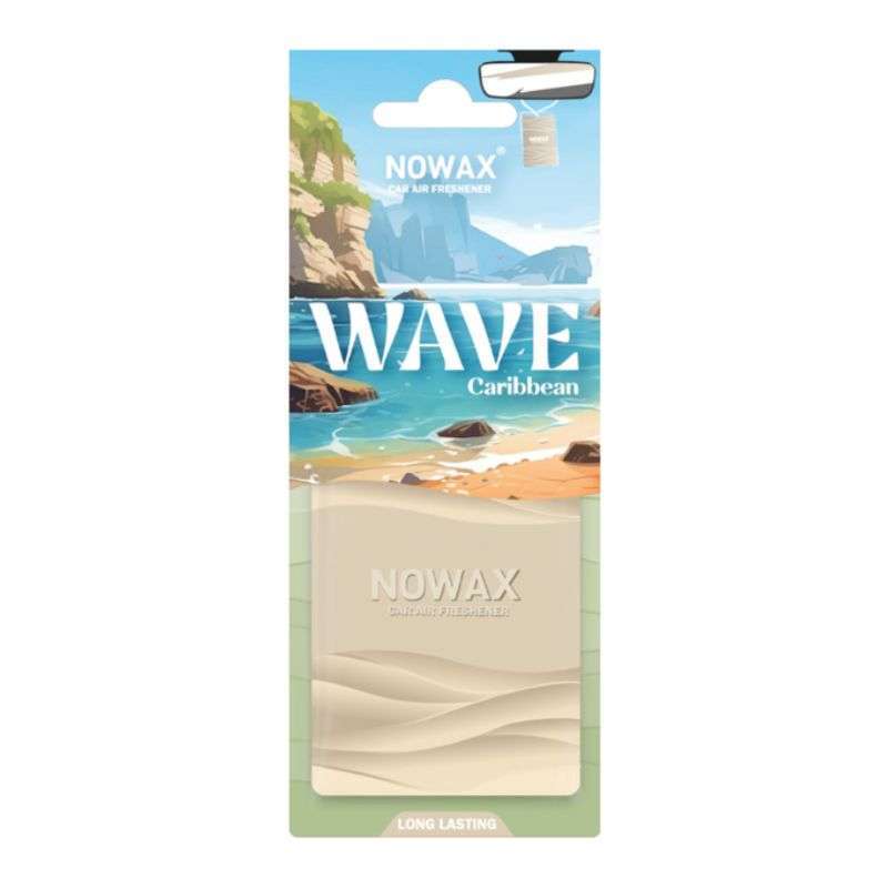 Пластиковый автомобильный ароматизатор Nowax Wave Caribbean для авто (NX07776)