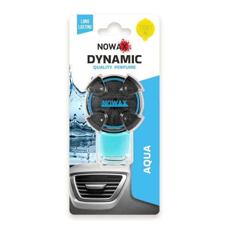 Ароматизатор для авто на дефлектор Nowax Dynamic Aqua освежитель воздуха в машину (NX07784)