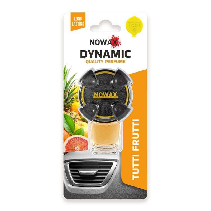 Ароматизатор для авто на дефлектор Nowax Dynamic Tutti Frutti автомобильный освежитель воздуха (NX07800)