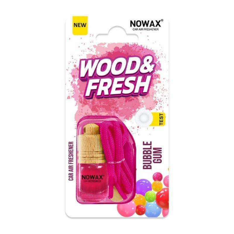 Автомобильный ароматизатор в блистере Nowax Wood and Fresh Bubble Gum для авто (NX92006)