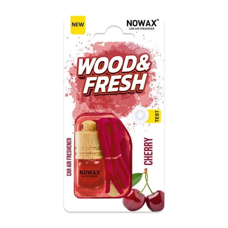 Ароматизатор для авто Nowax Wood&Fresh Cherry в блистере автомобильный запах вишни (NX92020)