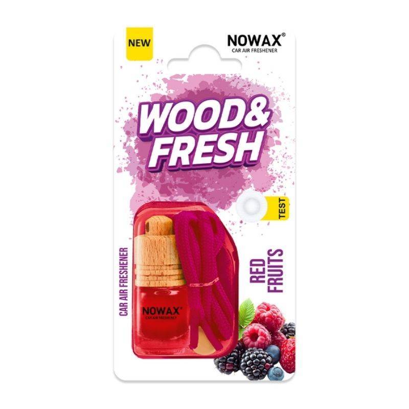 Ароматизатор для авто Nowax Wood and Fresh с запахом красных фруктов в блистере (NX92082)