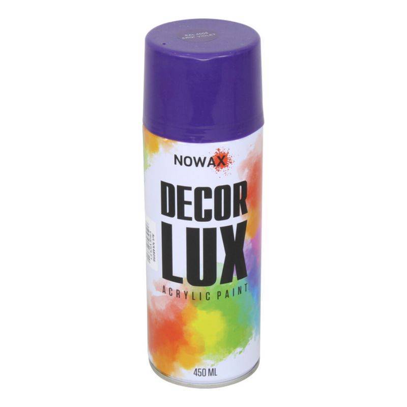 Акриловая краска 450мл NOWAX Decor Lux фиолетовый RAL 4008 (NX48056)