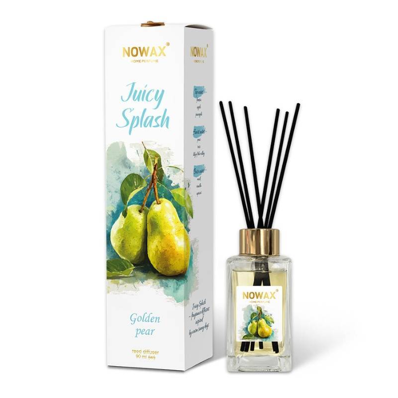 Аромадифузор з паличками Nowax серія Juicy Splash - Golden Pear (90 мл.) (NX00172)