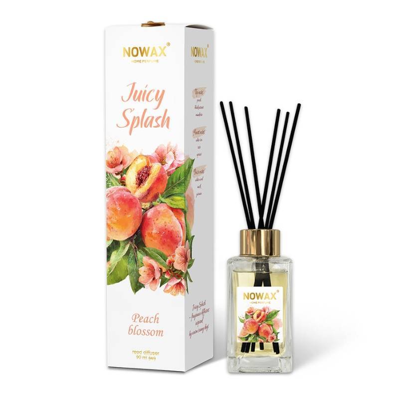 Аромадифузор з паличками Nowax серія Juicy Splash - Peach Blossom (90 мл.) (NX00174)
