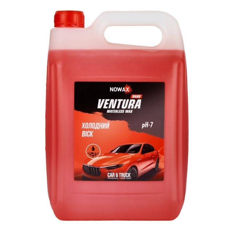 Холодный воск для кузова Ventura Nano 5л разведение 1 к 150 1 к 100 NOWAX (NX05138)