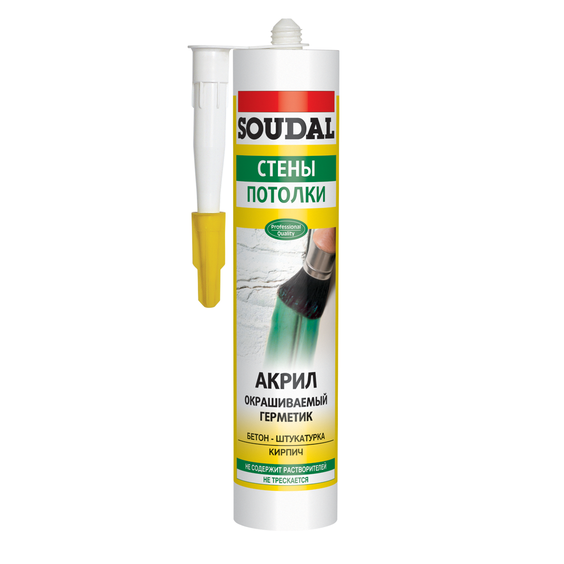 Акриловый герметик Soudal Тик для строительства 280 мл (000020000000040005)
