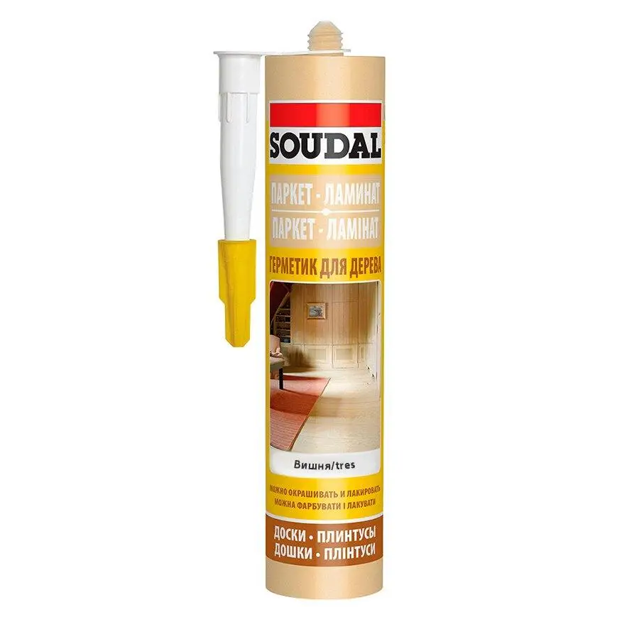 SOUDAL герметик для деревины оттенок Вишня 280 мл строительный герметик (000020000000045006)