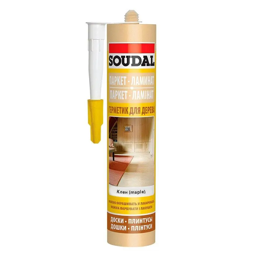 Герметик для дерева SOUDAL Клен 280 мл строительный герметик для швов и трещин (000020000000045008)