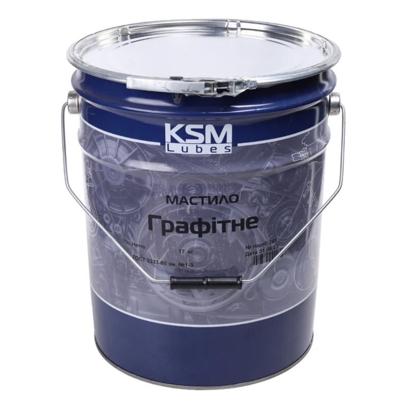 Графитная смазка 17 кг ГОСТ 3333-80 NLGI 25 KSM-Lubes смазка пластичная (KSM-GRAPHITE-17KG)