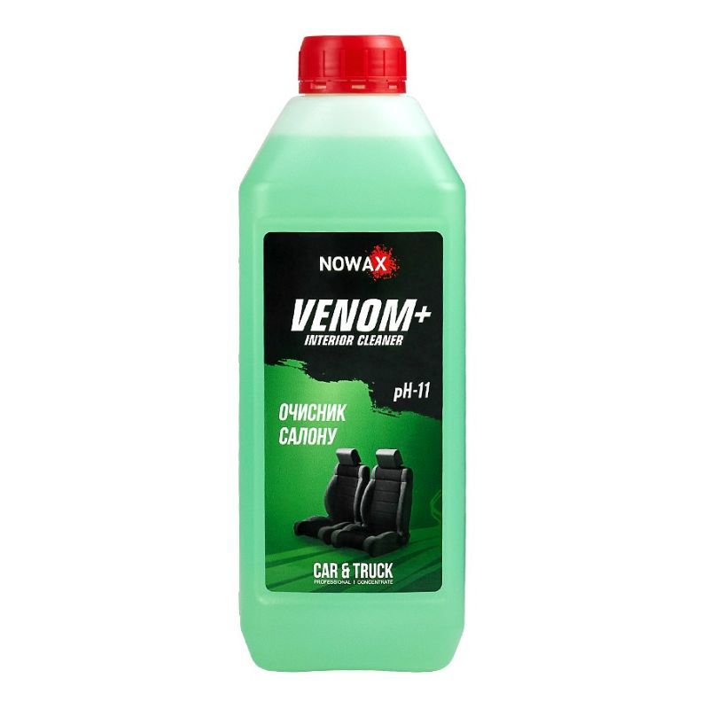 Концентрат для очистки интерьера NOWAX VENOM+ 1 л для пластика винила резины (NX01180)