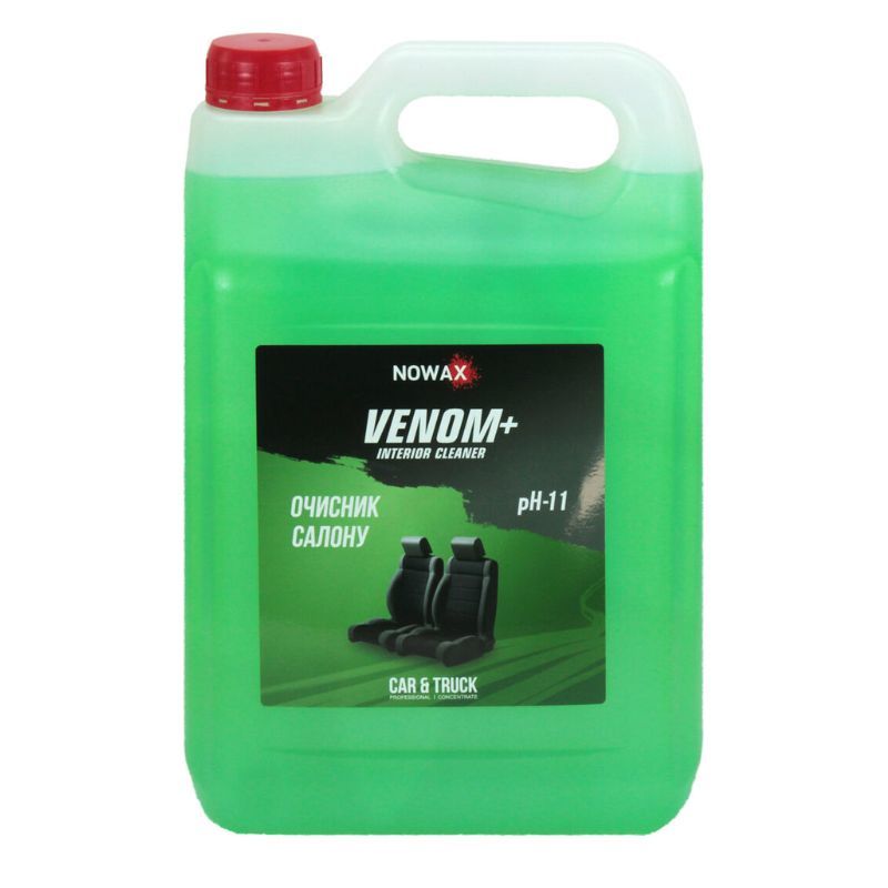 Концентрированный очищитель салона NOWAX Venom+ для пластика винила резины 5L 1 до 10 (NX05144)