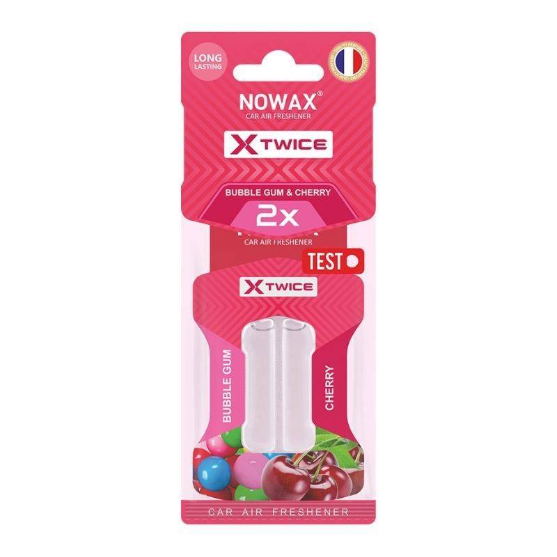 Ароматизатор для авто Nowax X Twice с ароматом бабл гам и вишни (NX00151)