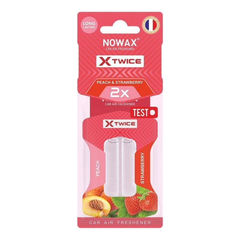 Аромат для авто Nowax X Twice с запахом клубники и персика для салона машины (NX00156)