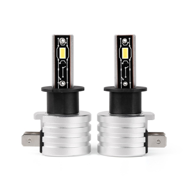 Автолампи LED H3 Carlamp Crystal Vision компактні для більшості авто 5000Lm 6000K (CVH3)