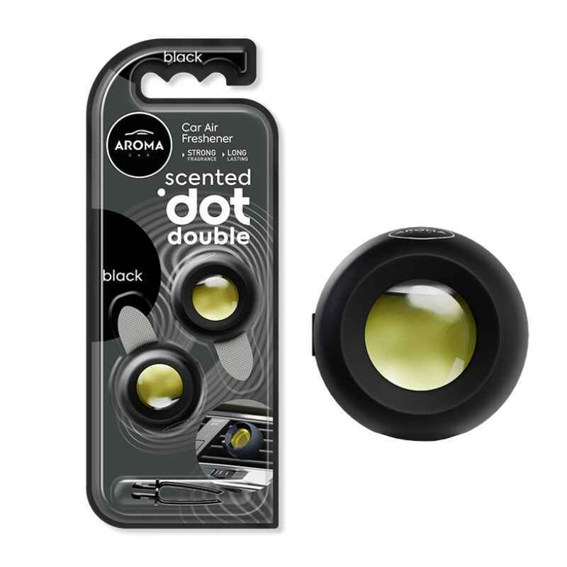 Автомобильный ароматизатор Aroma Car Scented dot Double Black для салона авто (12009)