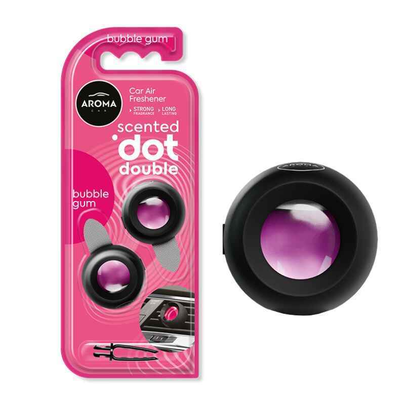 Автомобильный ароматизатор Aroma Car Scented dot Double с ароматом жевательной резинки Bubble gum (12010)