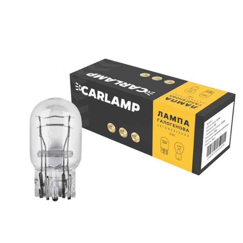 Галогенные автолампы W21/5W 12V Carlamp комплект 10 штук в упаковке (CL1245)