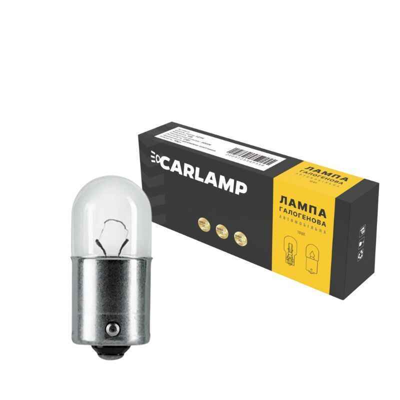 Галогенные автомобильные лампы R5W 12V Carlamp комплект 10 штук в упаковке (CL1285)