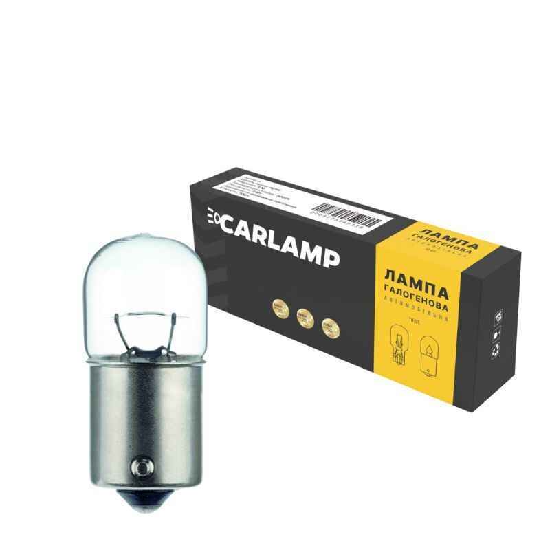 Галогенные лампы R10W 12В 10Вт Carlamp набор 10 штук в упаковке (CL1286)