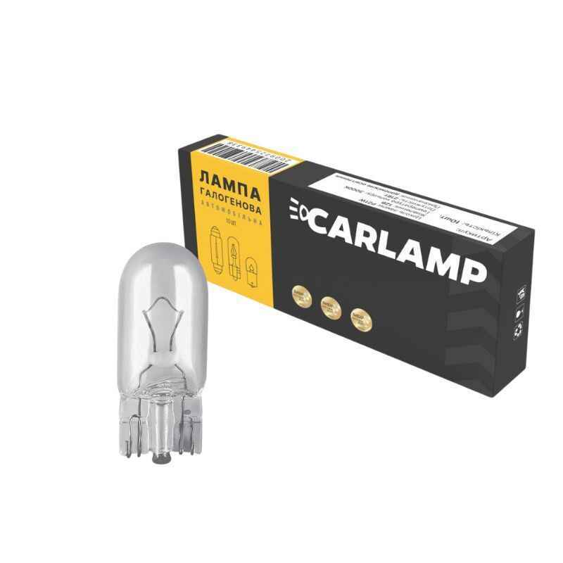 Галогенные автолампы W5W 24V Carlamp набор 10 штук в упаковке (CL2438)
