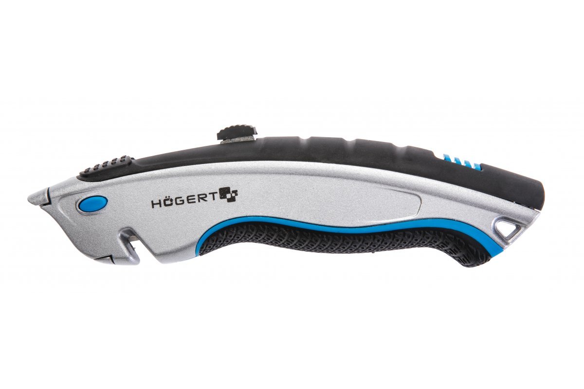 Выдвижной нож с трапециевидным лезвием и фиксатором Hogert HT4C622