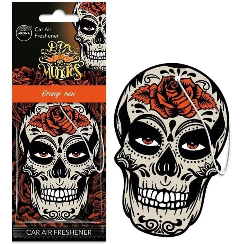 Ароматизатор для авто Aroma Car Dia De Los Muertos Orange Man апельсиновый аромат (10379)