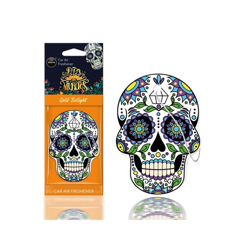 Автомобильный ароматизатор Aroma Car Dia De Los Muertos Gold Twilight для салона машины (83117)