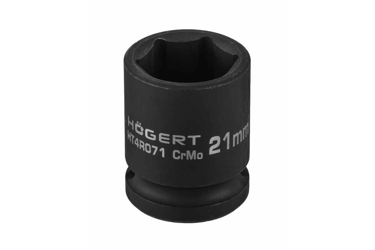 Ударная короткая шестигранная головка 1/2 дюйма 21 мм Hogert HT4R071