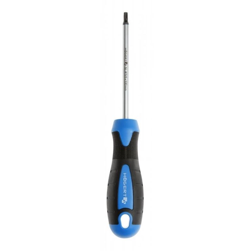 Отвертка Torx T25 длина 100 мм S2 сталь Hogert ручной инструмент для ремонта (HT1S056)