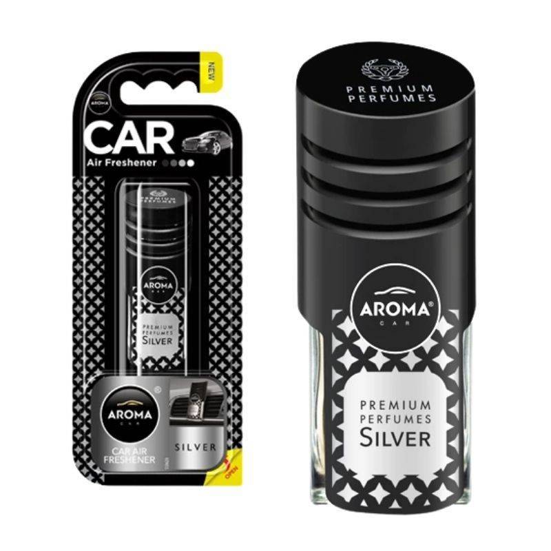 Ароматизатор для авто Aroma Car Prestige Silver вентиляционный ароматизатор (83203)