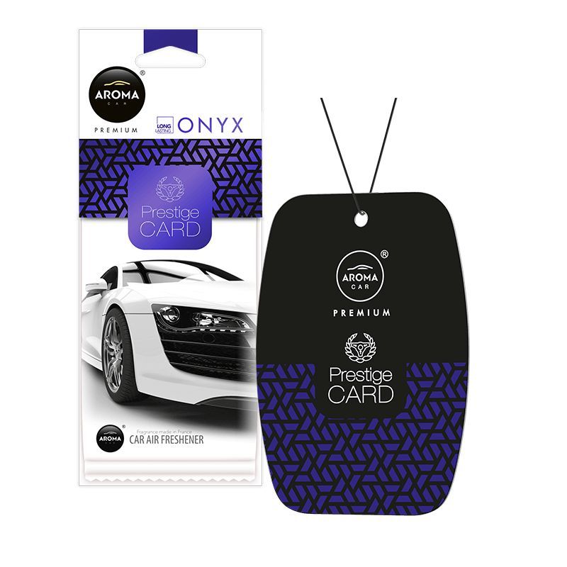 Ароматизатор Aroma Car Prestige Card Onyx для авто автомобильный освежитель воздуха (83541)