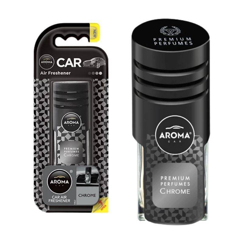 Автомобильный ароматизатор Aroma Car Prestige Vent Chrome для салона авто (83821)