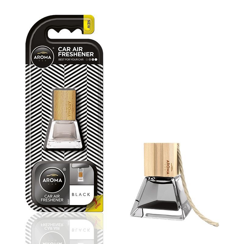 Аромат для авто Aroma Car Prestige Wood Black освежитель воздуха в машину (92529)