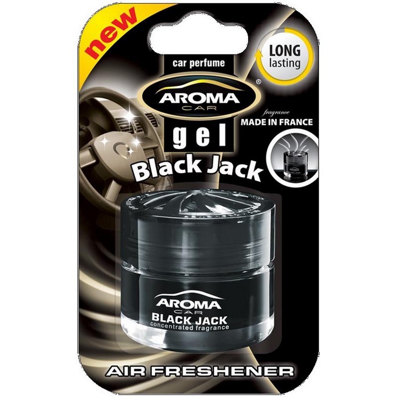 Гелевый ароматизатор для авто Aroma Car Black Jack для салона машины (63172)
