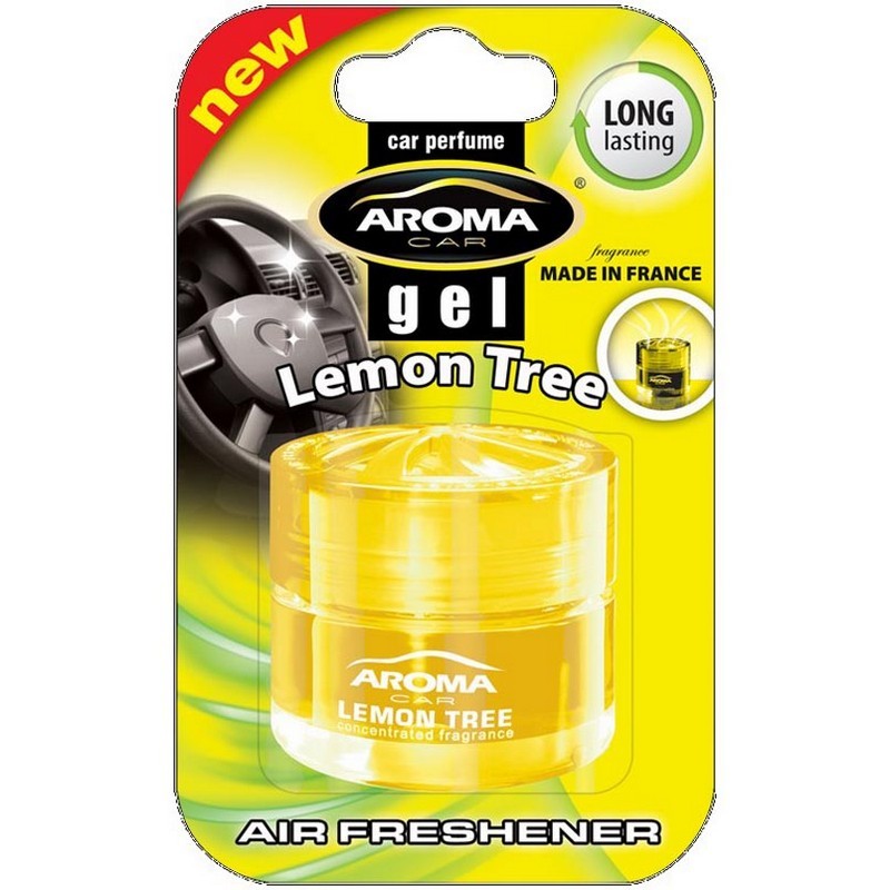Гелевый ароматизатор для авто Aroma Car Lemon свежий запах в машину (63120)